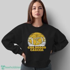 Childhood Cancer Football Shirt, Pediatric Cancer Support - Sweatshirt