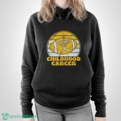 Childhood Cancer Football Shirt, Pediatric Cancer Support - Unisex Pullover Hoodie