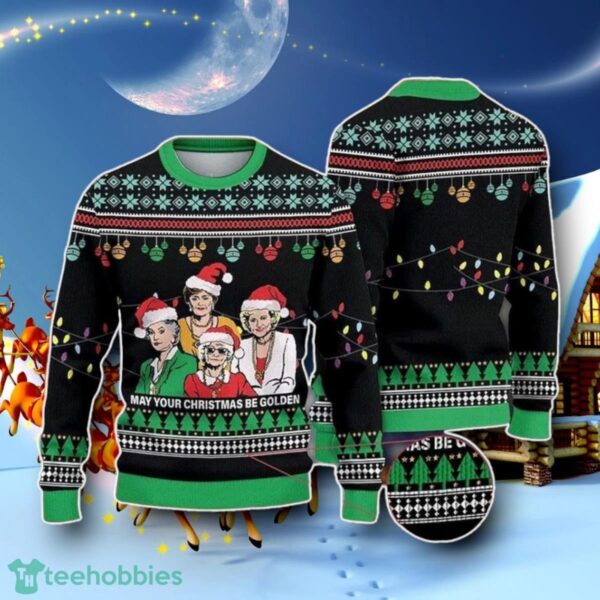 Christmas Be Golden Knitted Ugly Christmas 3D Sweater Special Gift Product Photo 1