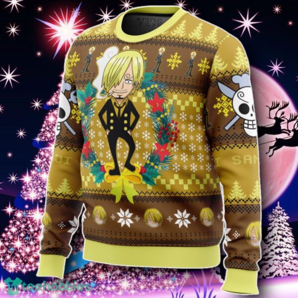 Christmas Sanji OP Pirates Ugly Christmas Sweater Gift For Men And Women Product Photo 2
