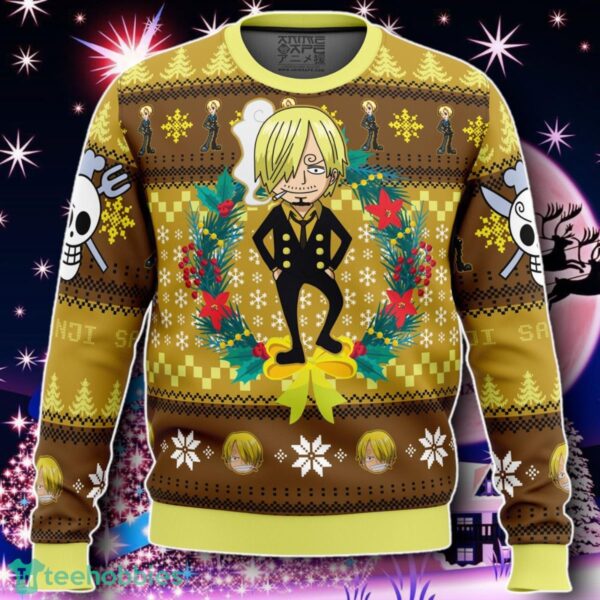 Christmas Sanji OP Pirates Ugly Christmas Sweater Gift For Men And Women Product Photo 1