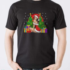 Christmas Sexy Santa Girl Pin-Up Sweatshirt, Cheeky Santa Girl Hoodie - Men T-Shirt