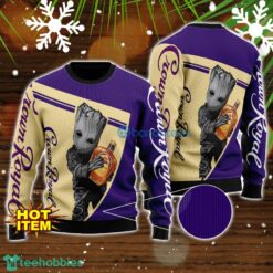 Crow Royal And Baby Groot 3D Ugly Christmas Sweater For Men And Women Christmas Gift Product Photo 1