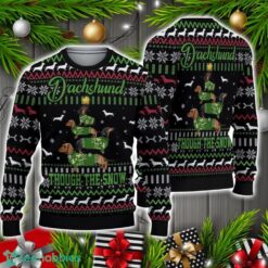Dachshund Christmas Tree Ugly Knitted Christmas Sweater Christmas Holiday Gift Product Photo 1