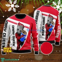 Dairy Queen And Baby Groot 3D Ugly Christmas Sweater For Men And Women Christmas Gift Product Photo 1