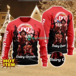 Dairy Queen Horror Halloween Night All Over Print Sweater Halloween Sweater Gift Ideas Product Photo 1