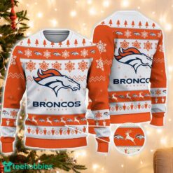 Denver Broncos Logo Ugly Christmas Sweater 3D Printed Unisex Sweater For Men And Women Product Photo 1