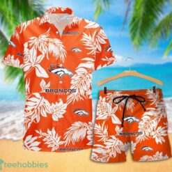 Denver Broncos Tropical Pattern Combo Hawaii Shirt and Shorts For Fans Product Photo 2