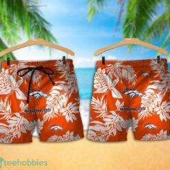 Denver Broncos Tropical Pattern Combo Hawaii Shirt and Shorts For Fans Product Photo 1