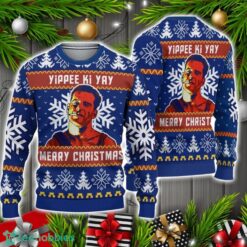 Die Hard Bruce Willis Christmas Movie Ugly Sweater Christmas Holiday Gift Product Photo 1