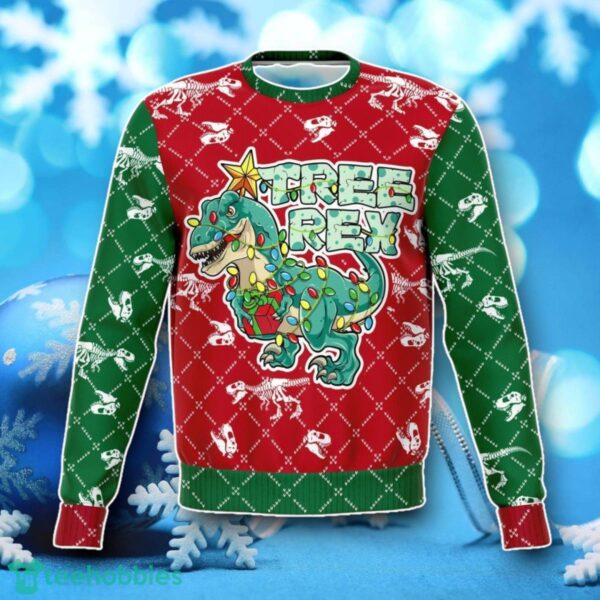 Dinosaur Jurassic ParkT-Rex Ugly Christmas Sweater Unique Gift For Men Women Product Photo 1