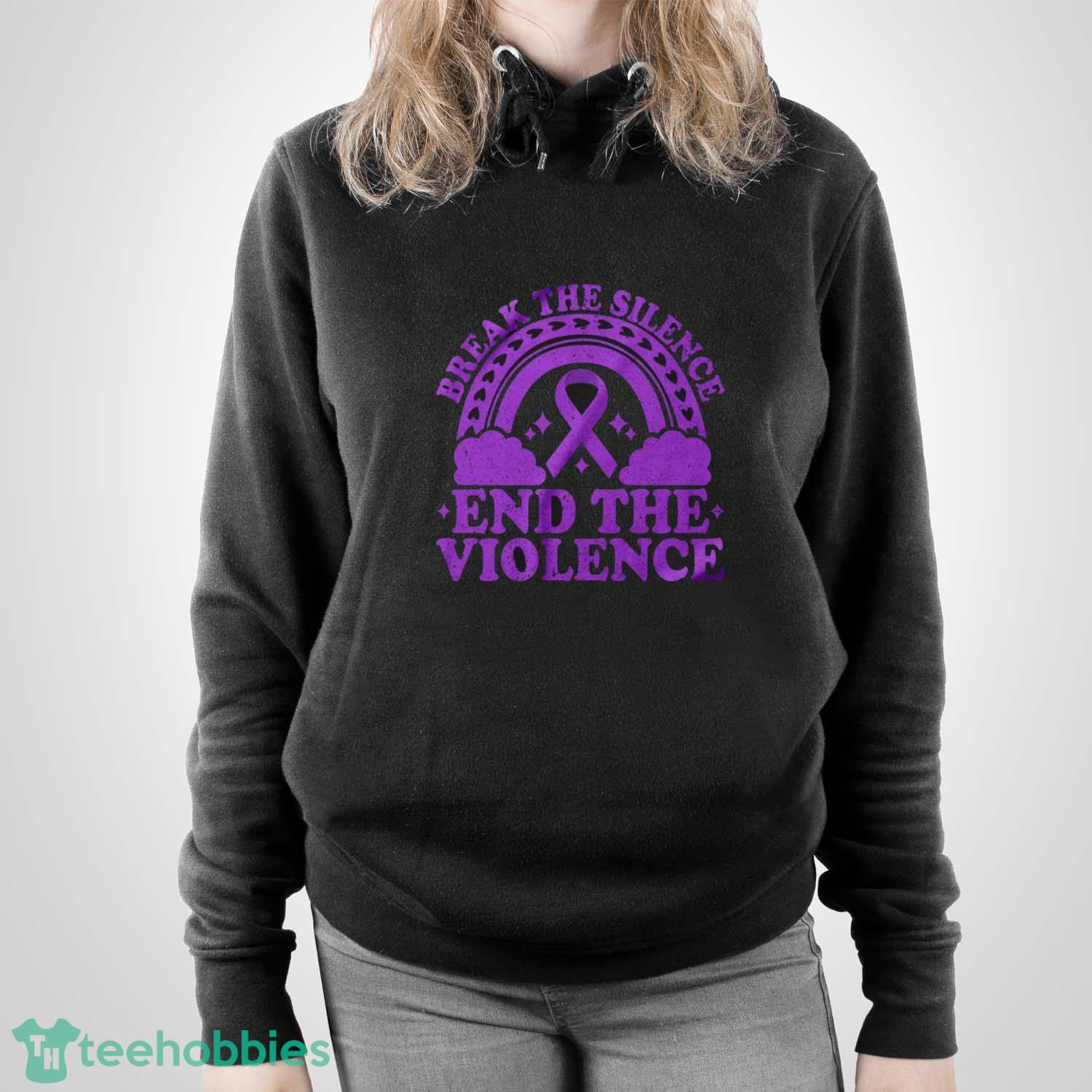 Domestic Violence Awareness Shirt, Purple Ribbon Shirt - Unisex Pullover Hoodie Domestic Violence Awareness Shirt, Purple Ribbon Shirt - Unisex Pullover Hoodie