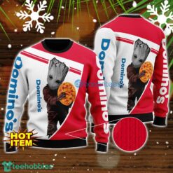 Domino's Pizza And Baby Groot 3D Ugly Christmas Sweater For Men And Women Christmas Gift Product Photo 1