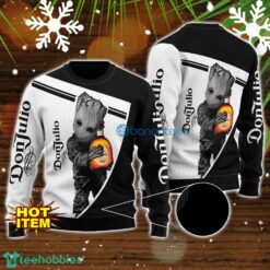 Don Julio And Baby Groot 3D Ugly Christmas Sweater For Men And Women Christmas Gift Product Photo 1