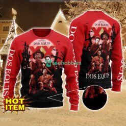 Dos Equis Horror Halloween Night All Over Print Sweater Halloween Sweater Gift Ideas Product Photo 1
