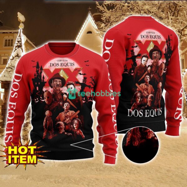 Dos Equis Horror Halloween Night All Over Print Sweater Halloween Sweater Gift Ideas Product Photo 1