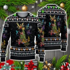 Dragon And Christmas Tree Ugly Sweater Christmas Holiday Gift Product Photo 1
