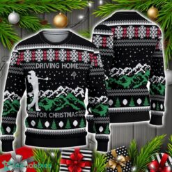 Driving Home for Christmas Golf Ugly Knitted Christmas Sweater Christmas Holiday Gift Product Photo 1