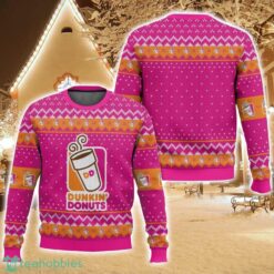Dunkin’ Donuts Ugly Christmas Sweater For Men And Women Christmas Holiday Gift Family Gift Product Photo 1