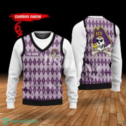 East Carolina Pirates Custom Name New Style Sweater Ghile Style 3D Print Christmas Sweater Product Photo 1