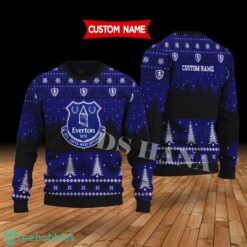 Everton Custom Name Merry Xmas Sweater For Soccer Sport Team's Fans Sweater Product Photo 1