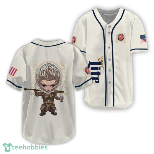 Fans Miller Lite Black Myth Wukong Baseball Jersey For Fan - Fans Miller Lite Black Myth Wukong Baseball Jersey For Fan