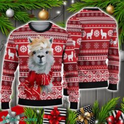 Festive Llama Xmas Christmas Sweater Christmas Holiday Gift Product Photo 1