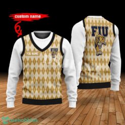 FIU Panthers Custom Name New Style Sweater Ghile Style 3D Print Christmas Sweater Product Photo 1