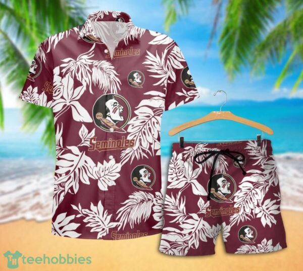 Florida State Seminoles Tropical Pattern Combo Hawaii Shirt and Shorts For Fans Product Photo 2