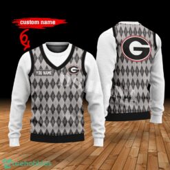 Georgia Bulldogs Custom Name New Style Sweater Ghile Style 3D Print Christmas Sweater Product Photo 1