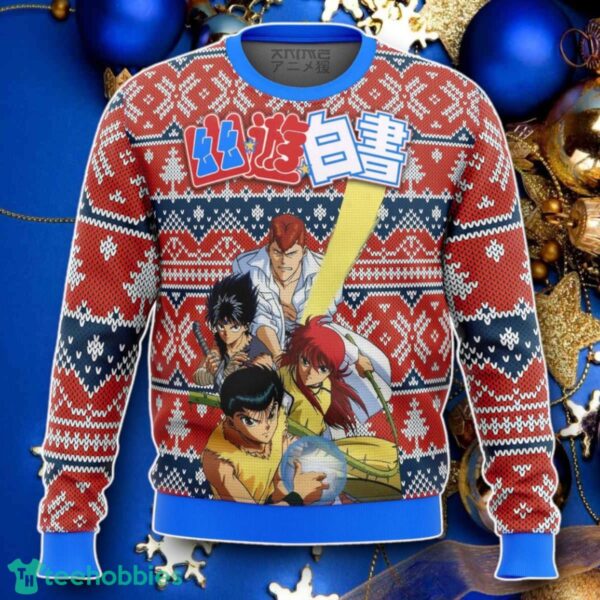Ghost Fighter YuYu Hakusho Alt Ugly Christmas Sweater Style Gift For Men And Women Product Photo 1