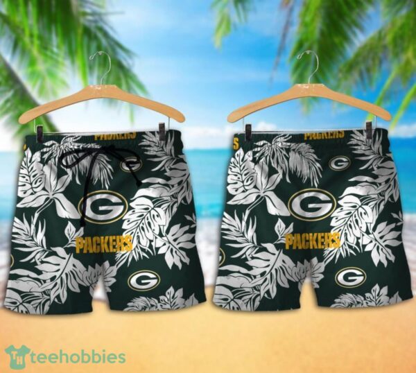 Green Bay Packers Tropical Pattern Combo Hawaii Shirt and Shorts For Fans Product Photo 1