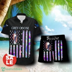 Grey Goose Vodka USA Flag Aloha Summer Beach Combo Hawaiian Shirt & Shorts For Men Women Product Photo 1