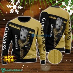 Guinness Beer And Baby Groot 3D Ugly Christmas Sweater For Men And Women Christmas Gift Product Photo 1