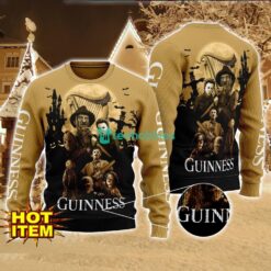 Guinness Beer Horror Halloween Night All Over Print Sweater Halloween Sweater Gift Ideas Product Photo 1
