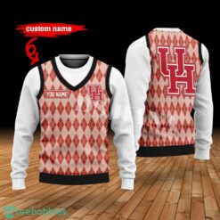 Houston Cougars Custom Name New Style Sweater Ghile Style 3D Print Christmas Sweater Product Photo 1