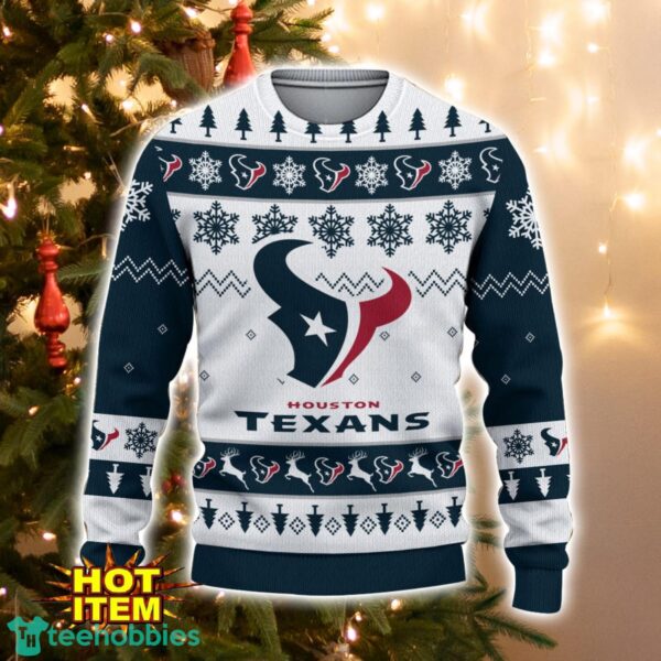 Houston Texans Logo Ugly Christmas Sweater 3D Printed Unisex Sweater For Men And Women Product Photo 2