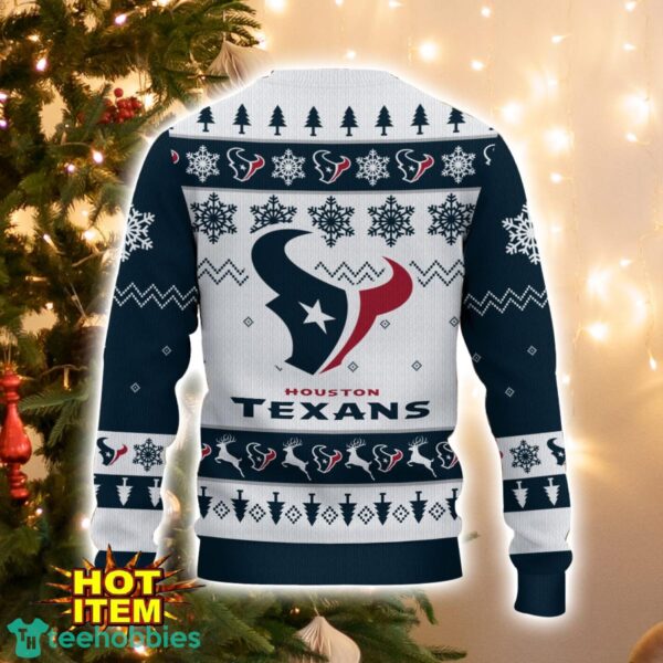 Houston Texans Logo Ugly Christmas Sweater 3D Printed Unisex Sweater For Men And Women Product Photo 3