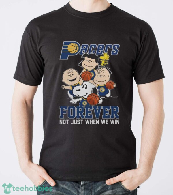 Indiana Pacers Snoopy Peanuts T Shirt, Forever Not Just When We Win Pacers Shirt - Men T-Shirt