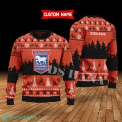 Ipswich Town Custom Name Merry Xmas Sweater For Soccer Sport Team's Fans Sweater Product Photo 1
