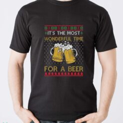 It's The Most Wonderful Time For A Beer Sweatshirt, Ugly Christmas Sweater - Men T-Shirt