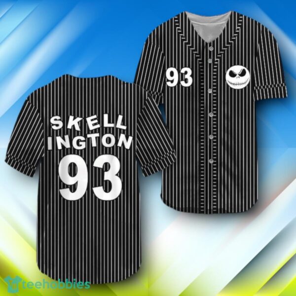 Jack Skellington Halloween Baseball Jersey Style Gift For Men And Women Product Photo 1