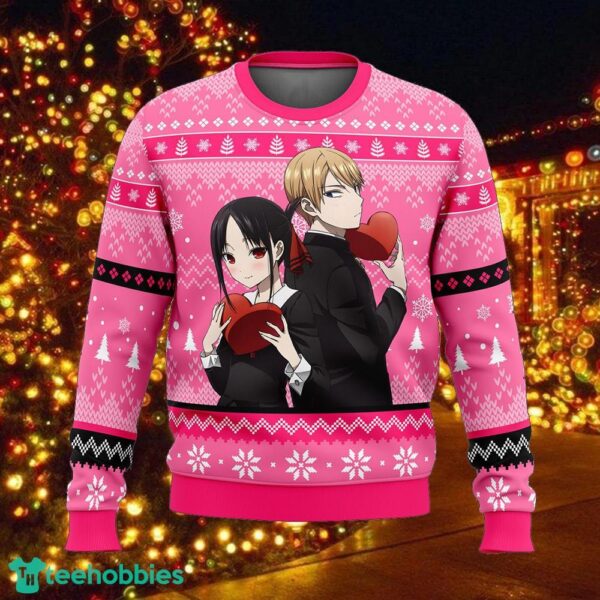 Kaguya And Miyuki Kaguya-sama Love is War Roast Knitted Christmas Sweater Gift For Adult - Kaguya And Miyuki Kaguya-sama Love is War Ugly Christmas Sweater Photo_1