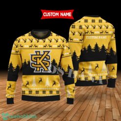 Kennesaw State Owls Custom Name Merry Xmas Sweater For Kennesaw State Owls Fans Sweater Product Photo 1