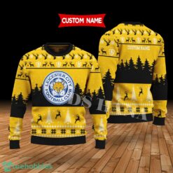 Leicester City Custom Name Merry Xmas Sweater For Soccer Sport Team's Fans Sweater Product Photo 1