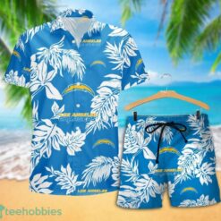 Los Angeles Chargers Tropical Pattern Combo Hawaii Shirt and Shorts For Fans Product Photo 2