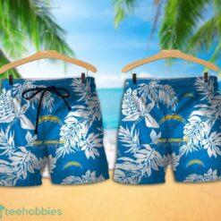Los Angeles Chargers Tropical Pattern Combo Hawaii Shirt and Shorts For Fans Product Photo 1