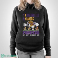 Los Angeles Lakers Snoopy Peanuts T Shirt, Forever Not Just When We Win Lakers Shirt - Unisex Pullover Hoodie