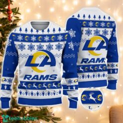 Los Angeles Rams Logo Ugly Christmas Sweater 3D Printed Unisex Sweater For Men And Women Product Photo 1
