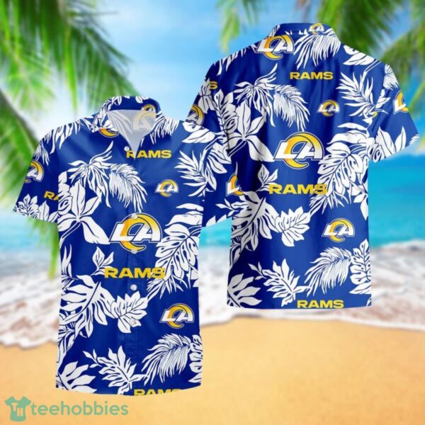 Los Angeles Rams Tropical Pattern Combo Hawaii Shirt and Shorts For Fans Product Photo 3